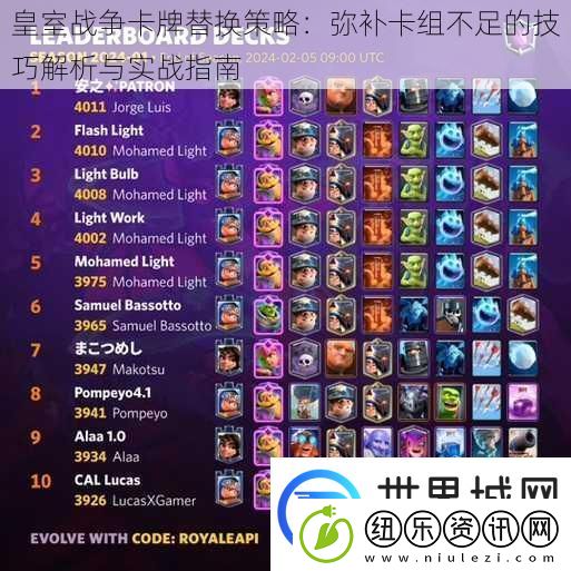 皇室战争卡牌替换策略