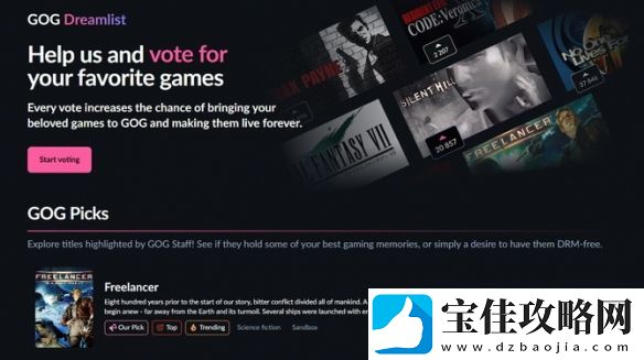 GOG新项目投票数10天超300万!超多玩家分享怀旧故事