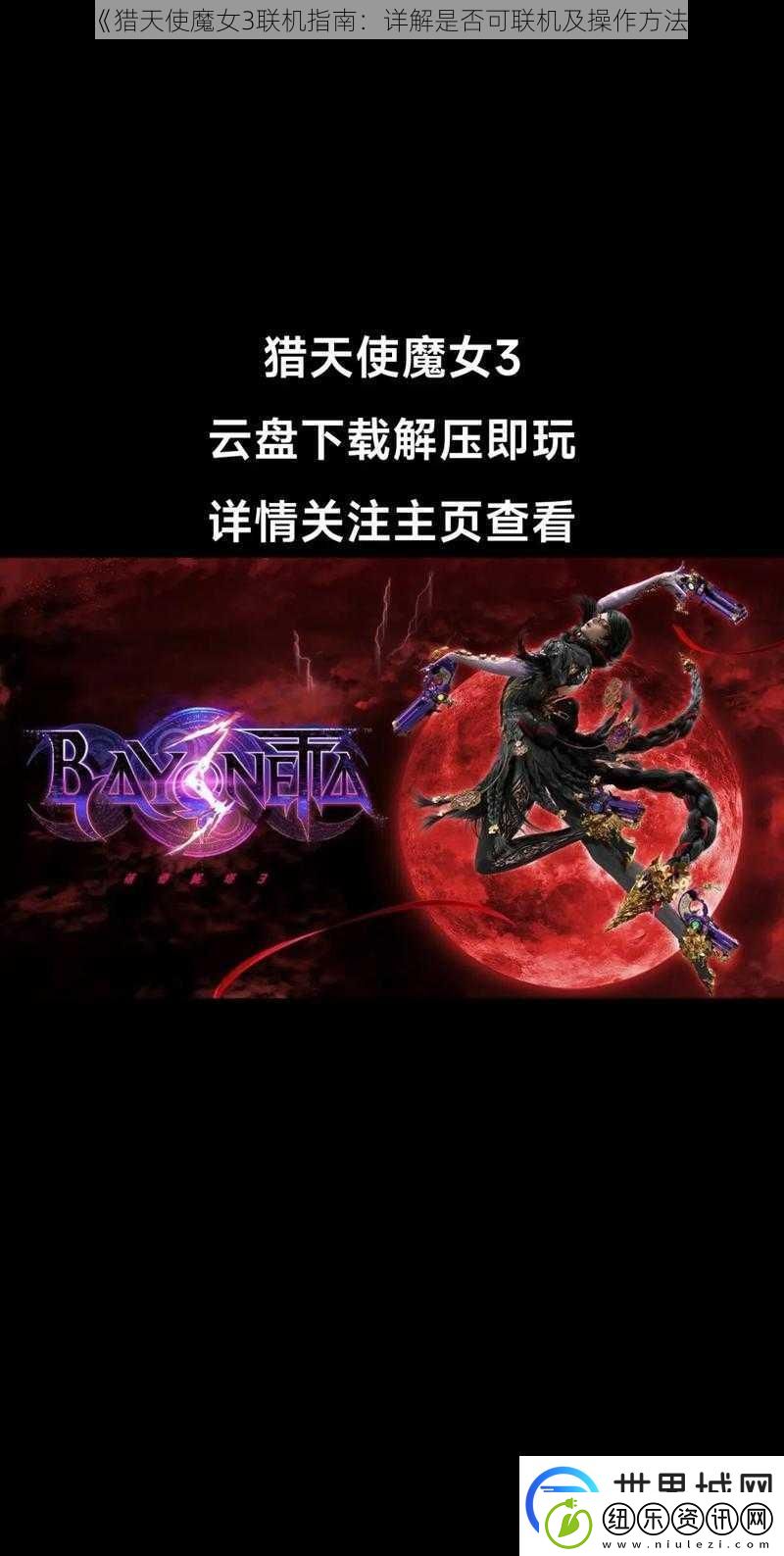 猎天使魔女3联机指南：详解是否可联机及操作方法